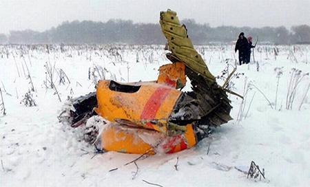 La versión oficial sobre la causa del siniestro del avión ruso